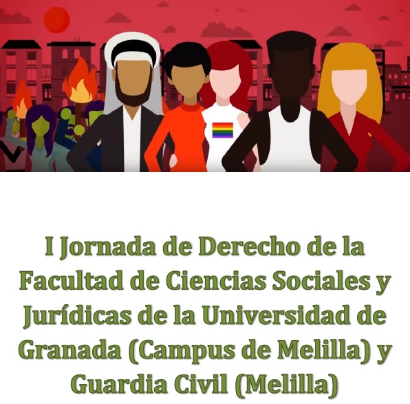 Cartel I Jornada de Derecho de la Facultad y Guardia Civil de Melilla