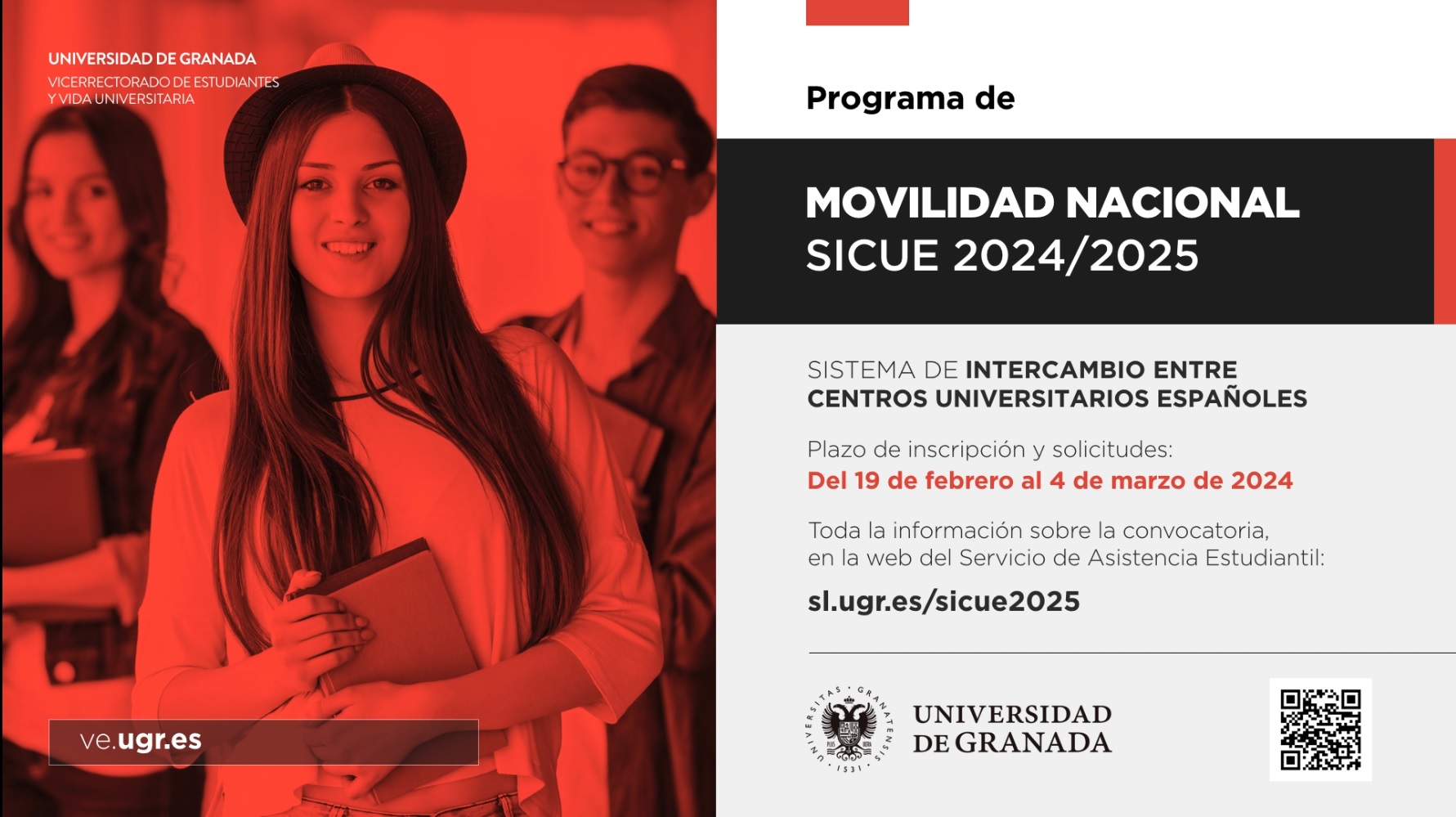 Cartel Movilidad Nacional SICUE 2024/2025