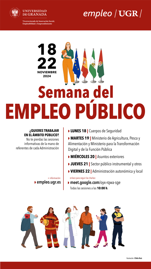 cartel semana del empleo público 