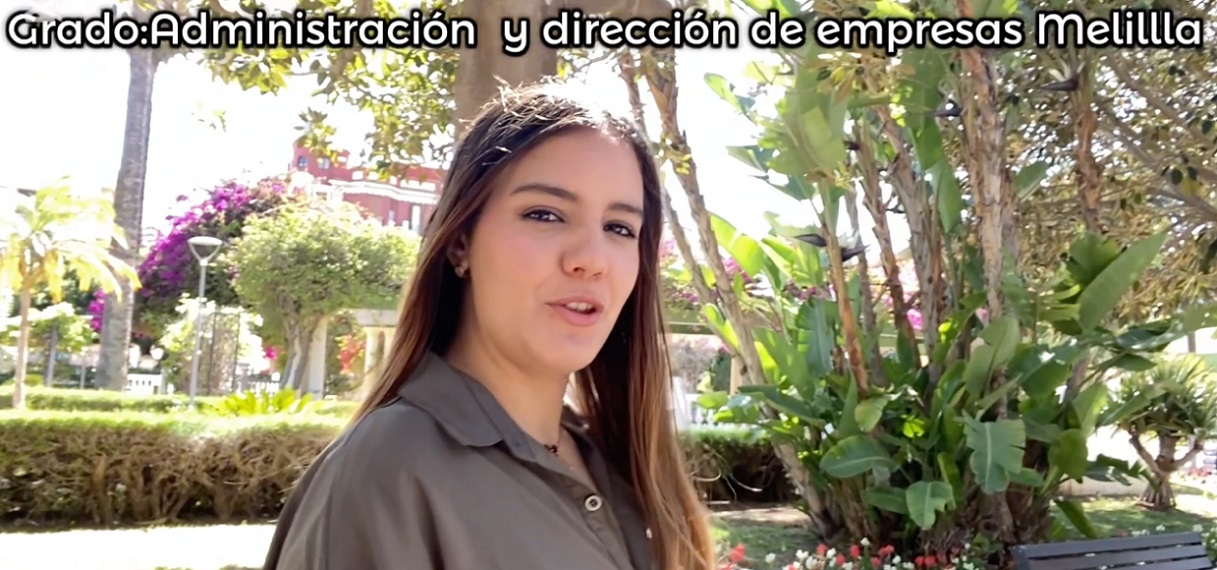 Captura del vídeo de la alumna