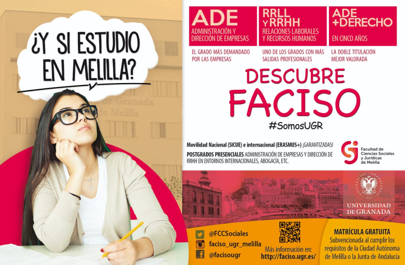 Descubre FACISO: ADE, RRLL y RRHH y ADE y Derecho