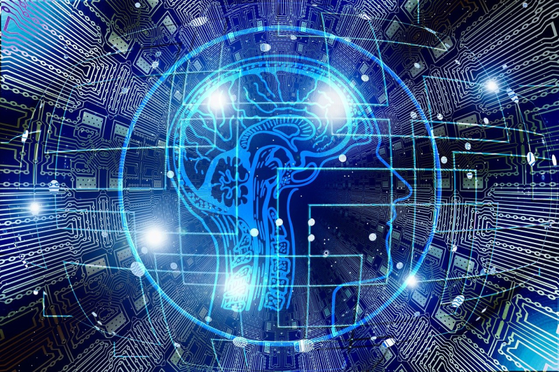 Grado en Ciencia de Datos e Inteligencia Artificial Imagen futurista conexiones cerebro persona y entorno