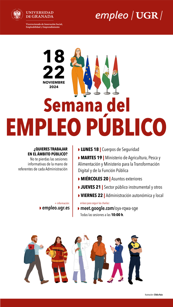 Semana del Empleo Público: Sesiones online cartel semana del empleo público