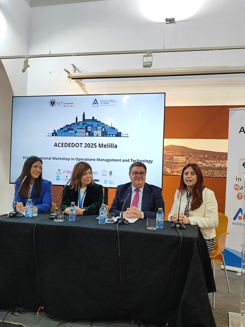 Inaugurado en Melilla el XVI Workshop ACEDEDOT sobre Dirección de Operaciones e Innovación Docente Foto de los ponentes del XVI Workshop ACEDEDOT sobre Dirección de Operaciones e Innovación Docente