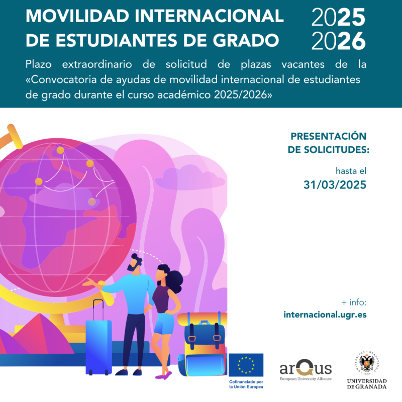 Cartel con la información sobre la ampliación del plazo para estancias Erasmus 